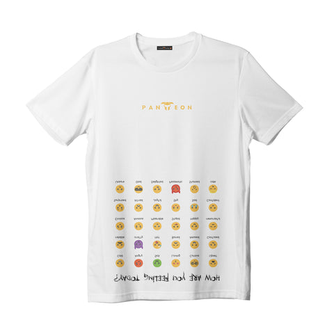 Beyaz Oversize Emoji Tshirt