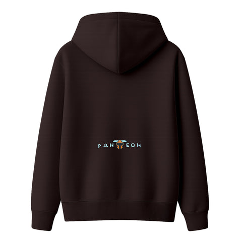 Kahverengi Logo İşlemeli Hırka