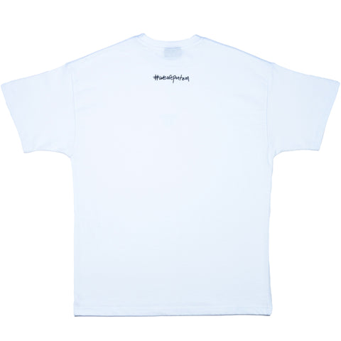 Beyaz Oversize Basic Tshirt